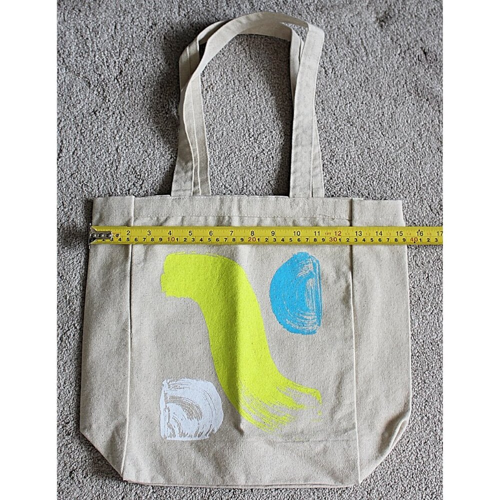 Tanya Taylor x Fashion Our Future Canvas Printed Tote Bag, "The Right To Tote" - Picture 11 of 11